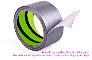 Coping with divorce? Duct tape.