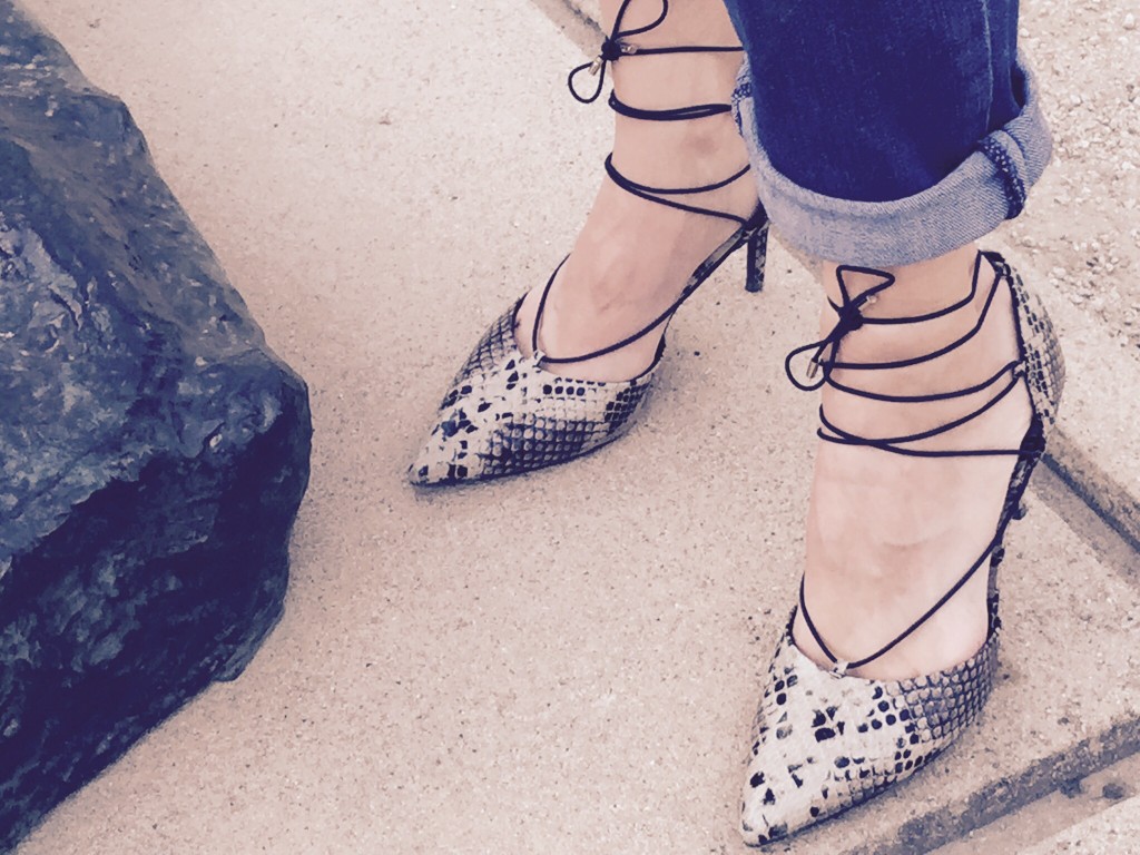 The patterned heel you'll want this Fall 