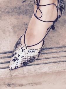 The patterned heel you'll want this Fall