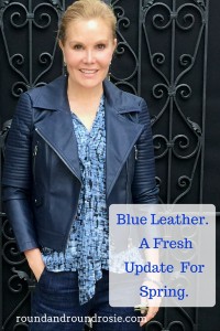 Blue Leather. A fresh update to your %0Ablue leather a fresh update for spring