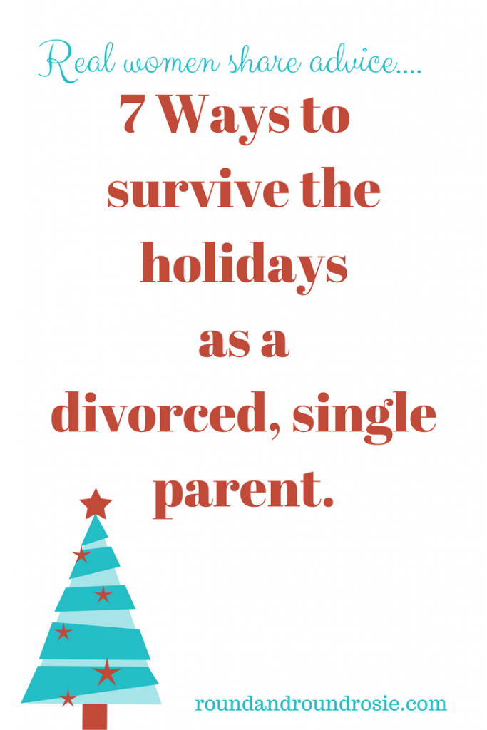 Christmas and coparenting. How to survive the holidays as a single parent. roundandroundrosie.com